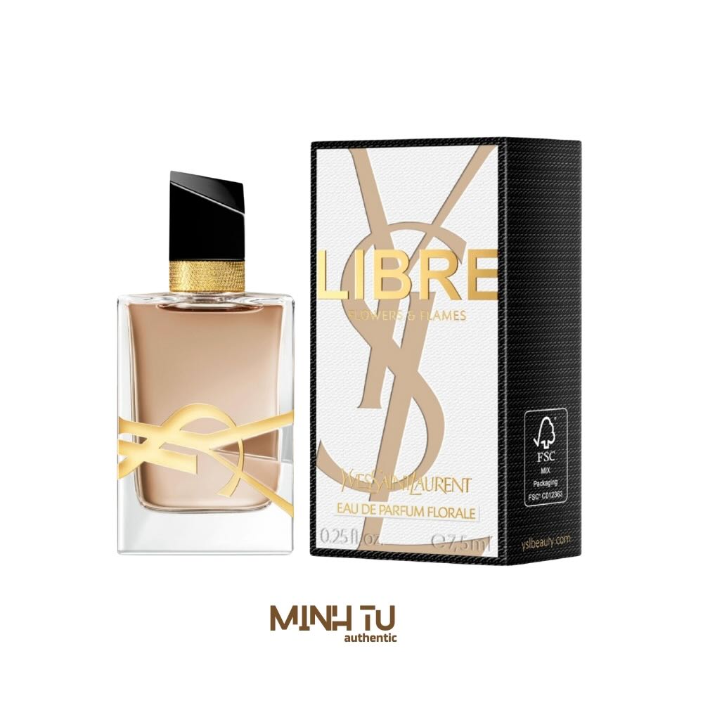 Nước Hoa Mini Nữ YSL Yves Saint Laurent Libre Flowers Flames EDP 7,5ML | 2024